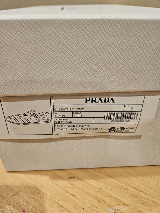 NEW PRADA Fisherman Man Sandals UK Size 8 main image 10